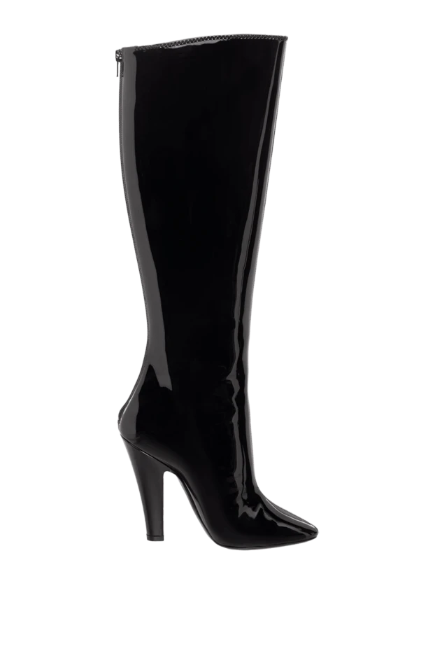 Saint Laurent жіночі чоботи зі шкіри чорні жіночі купити фото з цінами 164354 - фото 1