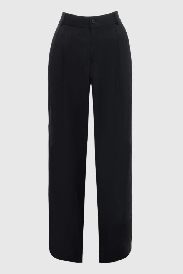 Saint Laurent woman black woolen trousers for women 164368 - photo 1