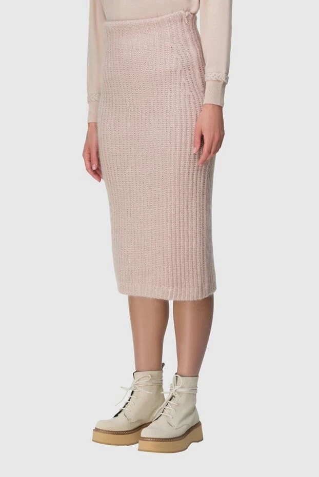 Fendi женские юбка бежевая женская купить с ценами и фото 164372 - фото 2