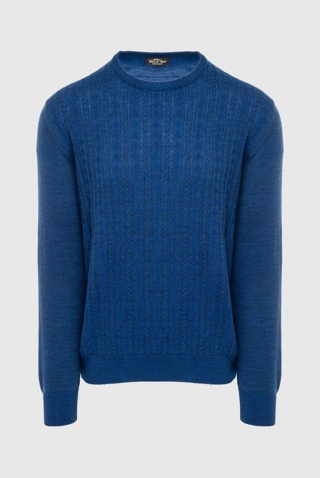 Cesare di Napoli man wool jumper blue for men buy with prices and photos 164393 - photo 1