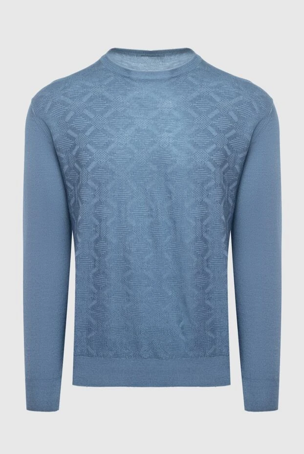 Cesare di Napoli man blue wool jumper for men buy with prices and photos 164396 - photo 1