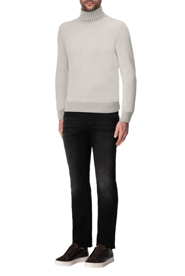 Gran Sasso man golf men's cashmere gray 164438 - photo 2