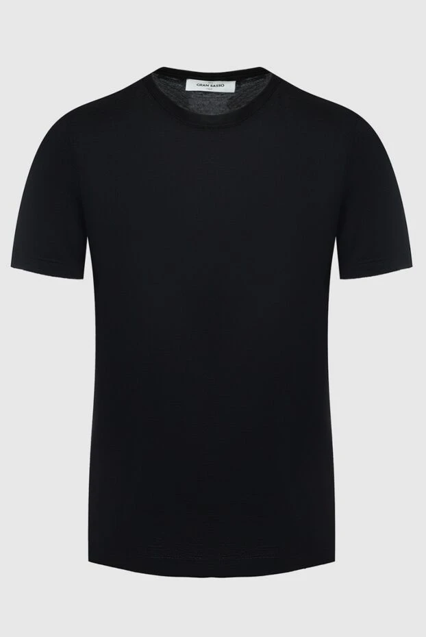 Gran Sasso мужские футболка из шерсти черная мужская купить с ценами и фото 164446 - фото 1