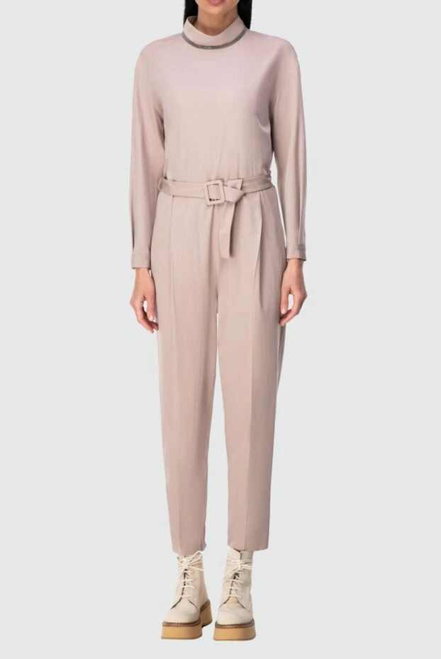 Fabiana Filippi woman women's pink wool jumpsuit buy with prices and photos 164501 - photo 2