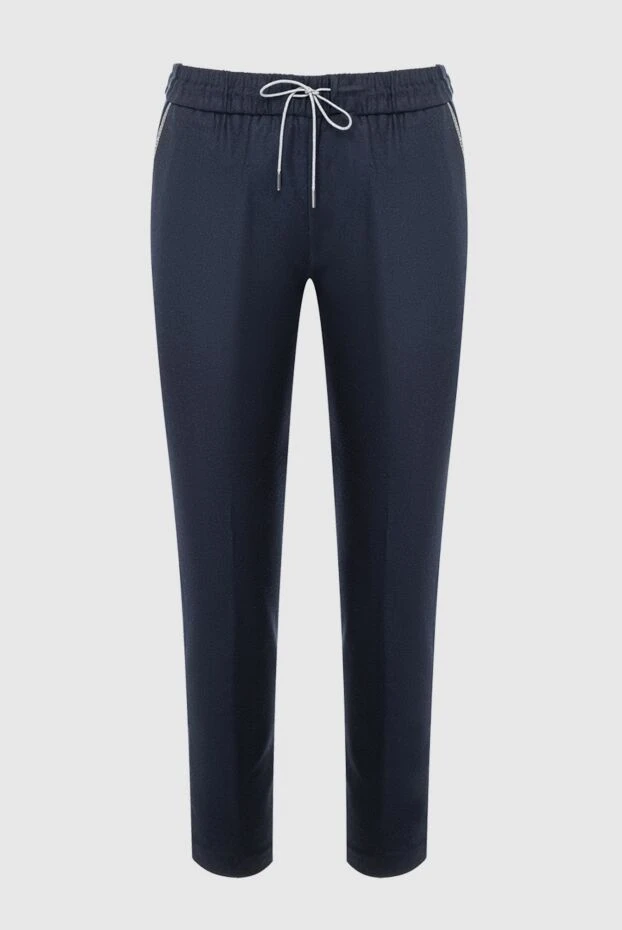 Fabiana Filippi woman blue wool trousers for women buy with prices and photos 164511 - photo 1