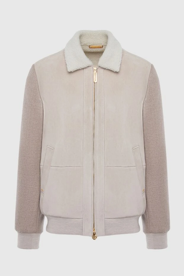Beige wool jacket for men - photo 1