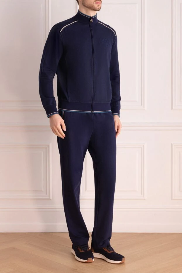 Stefano Ricci sports suit made of cotton and elastane blue for men 164523 - photo 3