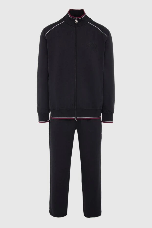 Sports suit for men made of cotton and elastane black - photo 1