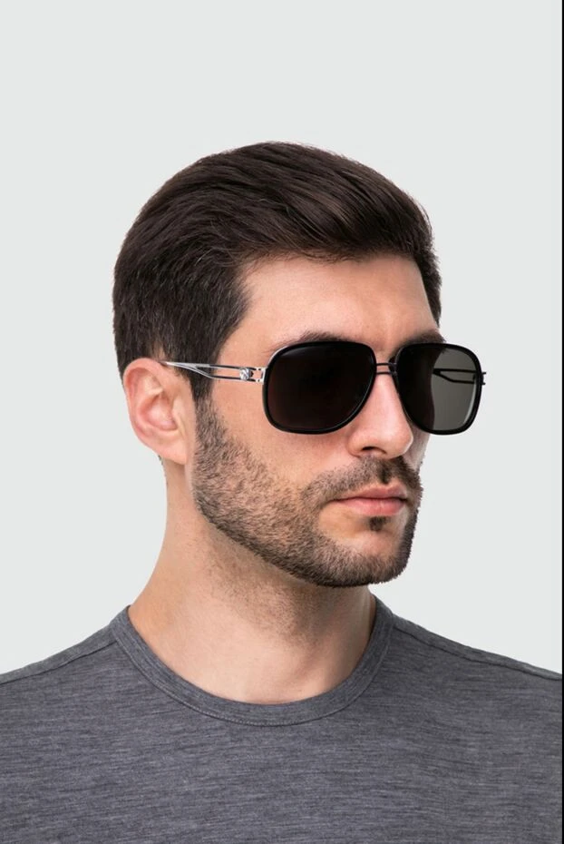 Stefano Ricci men's gray metal and plastic sunglasses for sun protection 164534 - photo 2