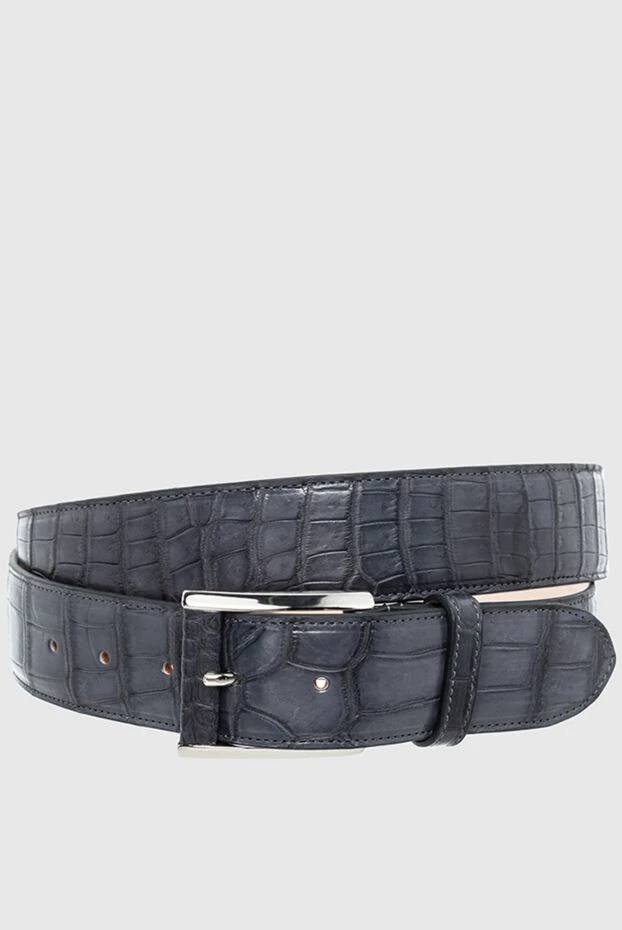 Cesare di Napoli man gray crocodile leather belt for men buy with prices and photos 164549 - photo 1