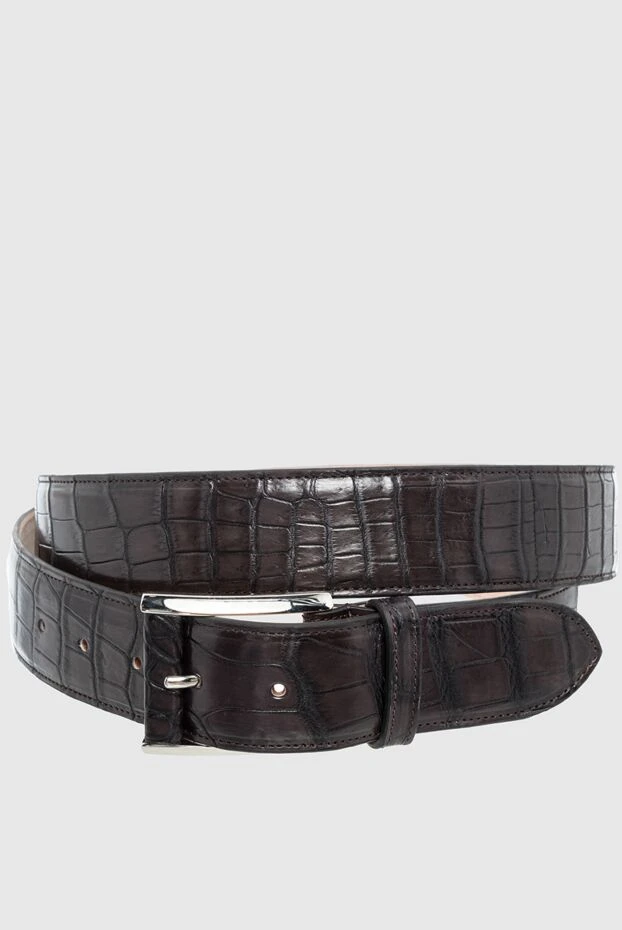 Cesare di Napoli man brown crocodile leather belt for men buy with prices and photos 164555 - photo 1
