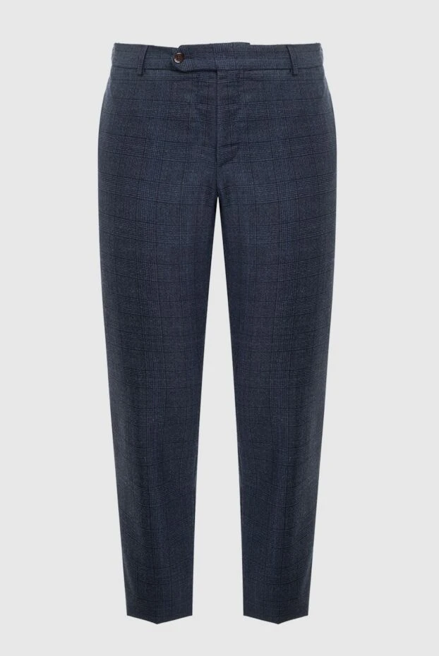 PT01 (Pantaloni Torino) мужские брюки из шерсти синие мужские купить с ценами и фото 164561 - фото 1