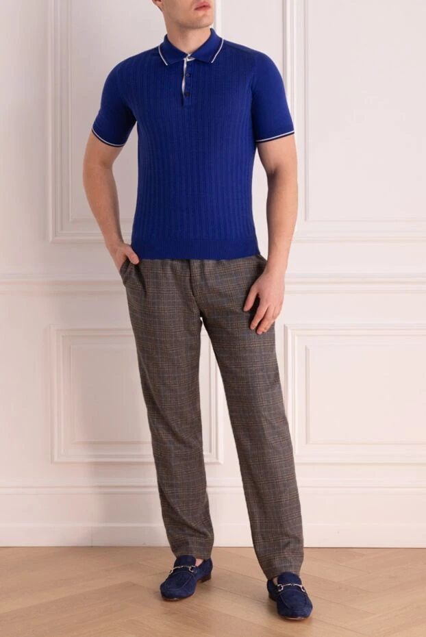 PT01 (Pantaloni Torino) мужские брюки из шерсти серые мужские купить с ценами и фото 164563 - фото 2