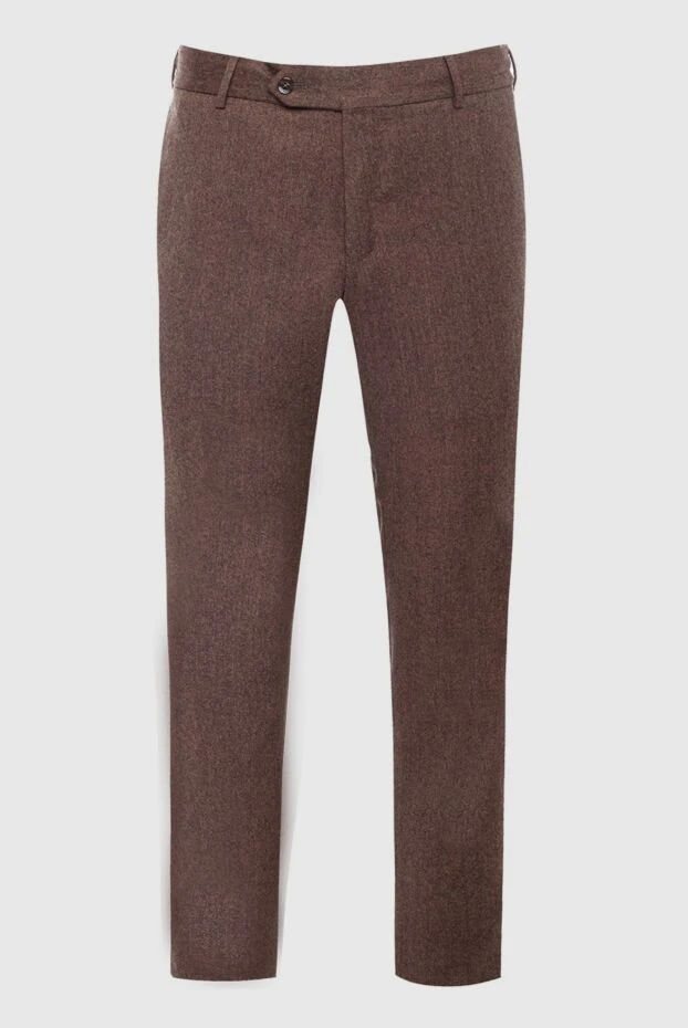 PT01 (Pantaloni Torino) мужские брюки из шерсти коричневые мужские купить с ценами и фото 164567 - фото 1