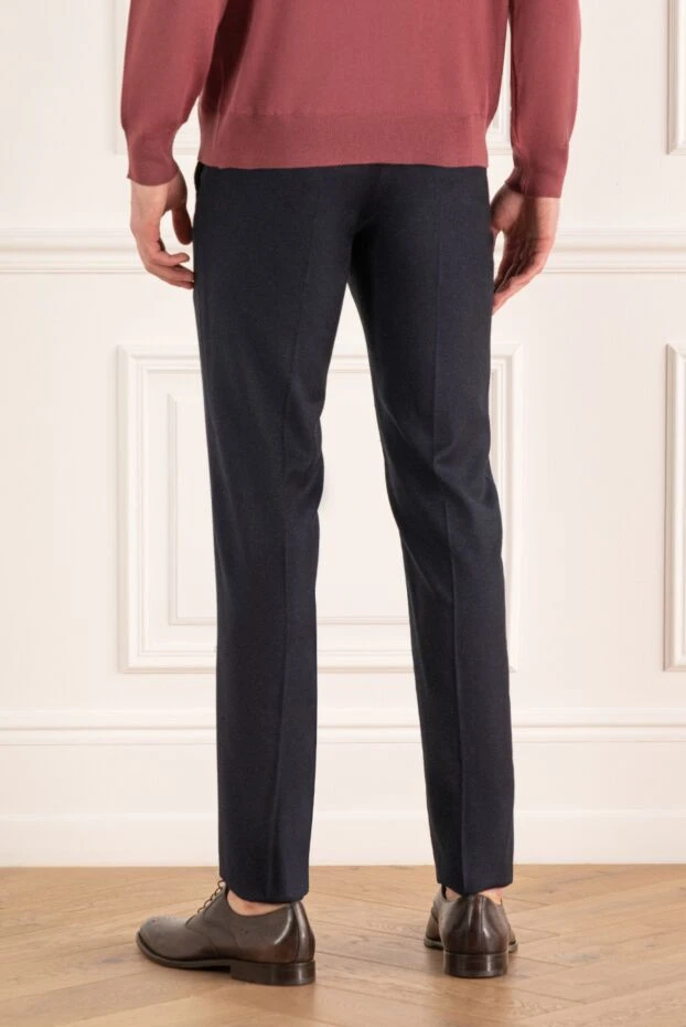 PT01 (Pantaloni Torino) man men's blue wool trousers 164575 - photo 3