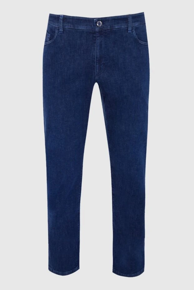 Zilli мужские джинсы из хлопка и полиамида синиие мужские купить с ценами и фото 164645 - фото 1