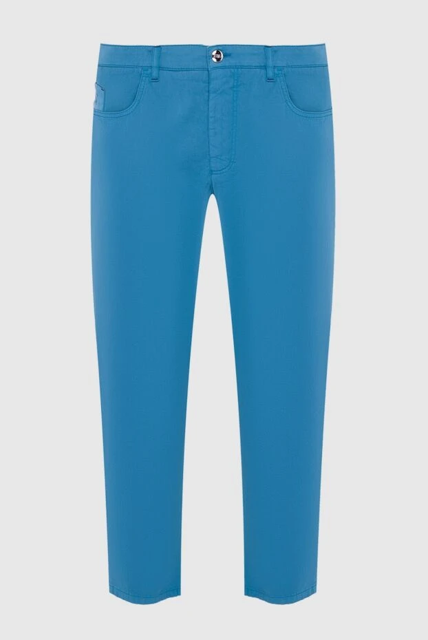 Zilli blue pants made of cotton and elastane for men 164652 - photo 1