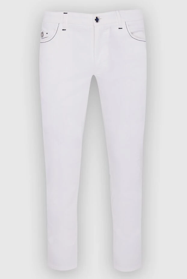 Zilli мужские джинсы из хлопка белые мужские купить с ценами и фото 164656 - фото 1