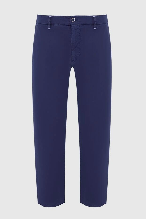 Zilli мужские брюки из хлопка и эластана синие мужские купить с ценами и фото 164657 - фото 1