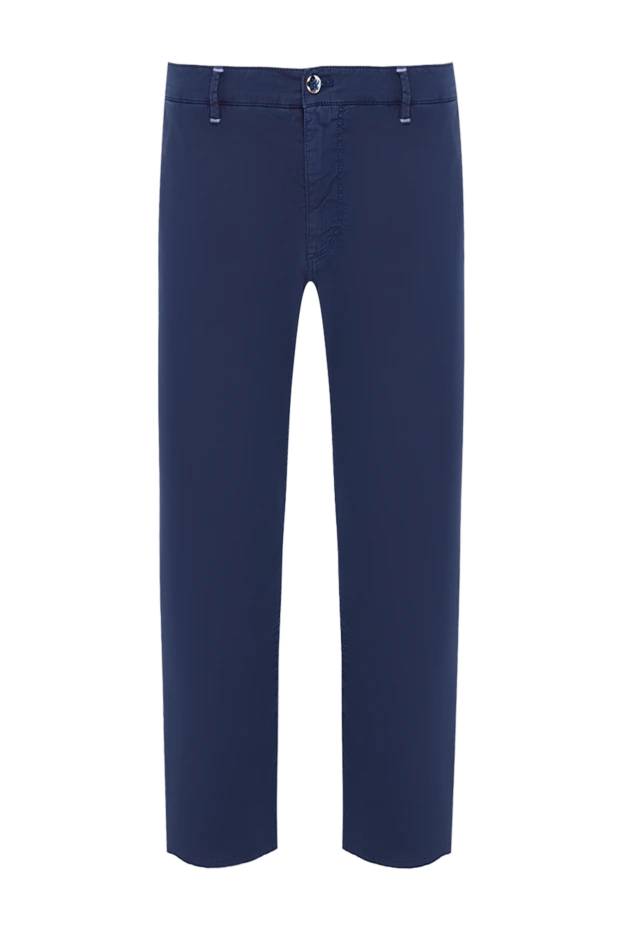 Zilli blue cotton and elastane pants for men 164657 - photo 1