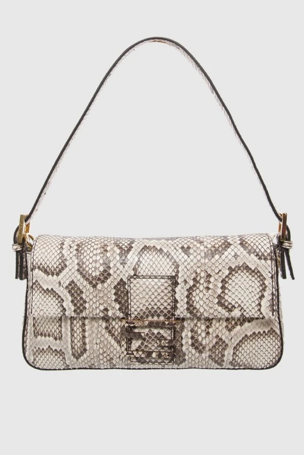 Fendi women's beige bag with python skin pattern 164677 - photo 1