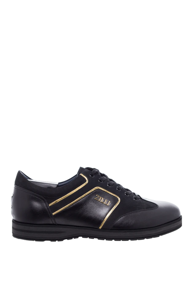 Zilli man black leather sneakers for men buy with prices and photos 164682 - photo 1