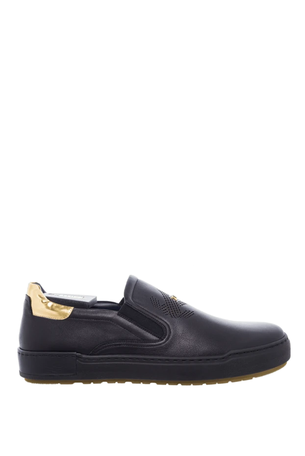 Zilli black leather slip-ons for men 164691 - photo 1