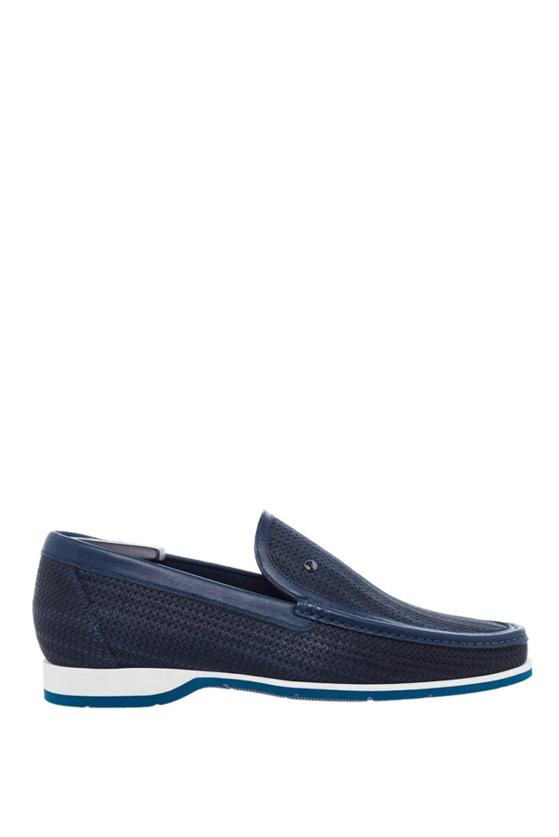 Zilli blue leather loafers for men 164692 - photo 1