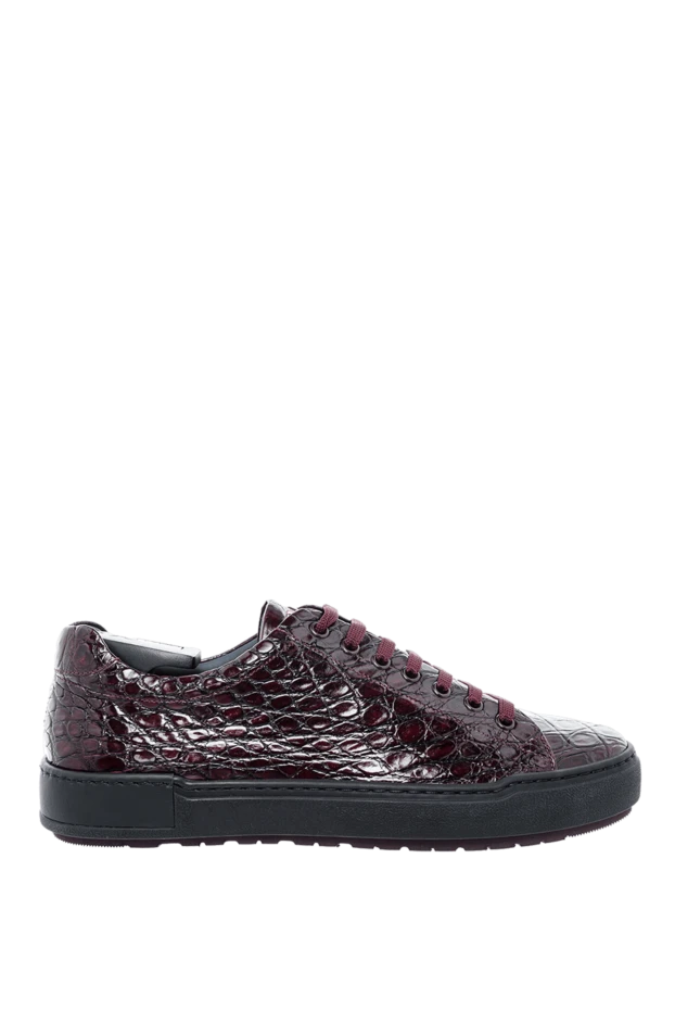 Zilli man crocodile skin sneakers burgundy for men buy with prices and photos 164726 - photo 1