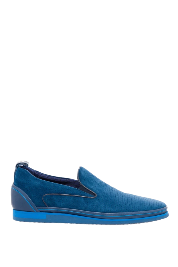 Zilli man blue suede loafers for men buy with prices and photos 164728 - photo 1