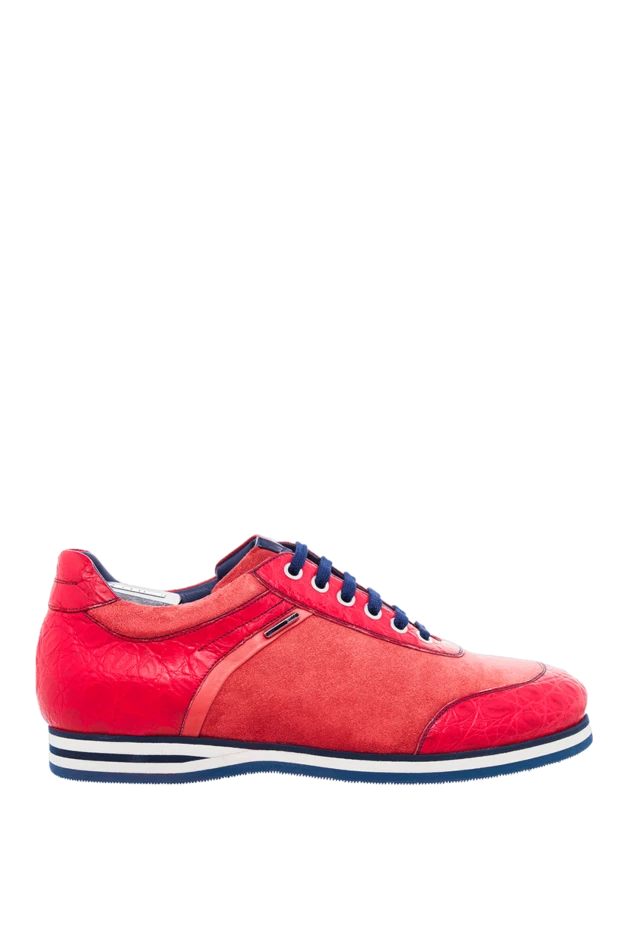 Zilli man red crocodile and polyester sneakers for men buy with prices and photos 164733 - photo 1