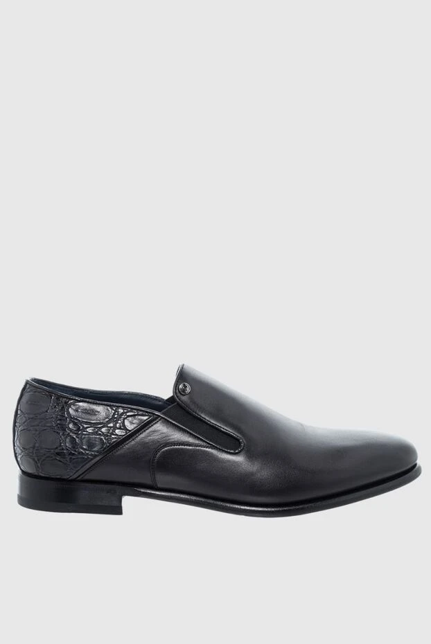 Zilli man black leather and crocodile leather loafers for men buy with prices and photos 164740 - photo 1