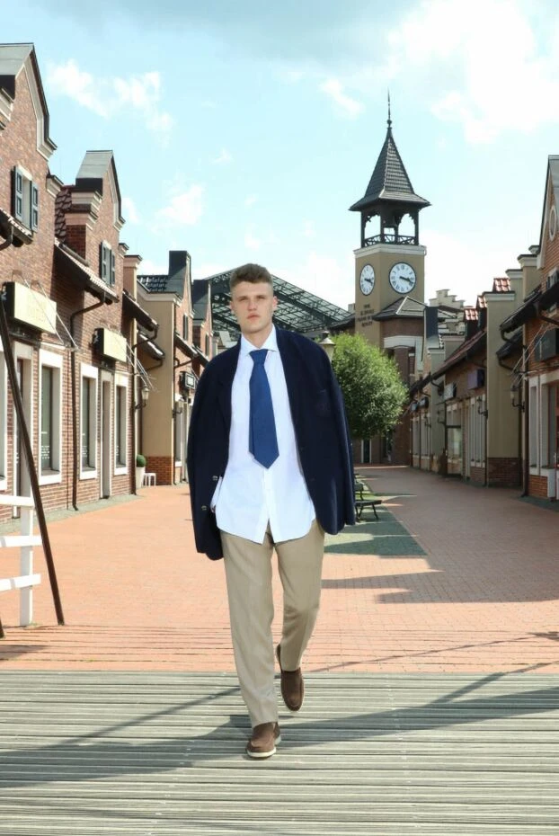 Brioni men's elegant white cotton shirt for office and special occasions 164765 - photo 2