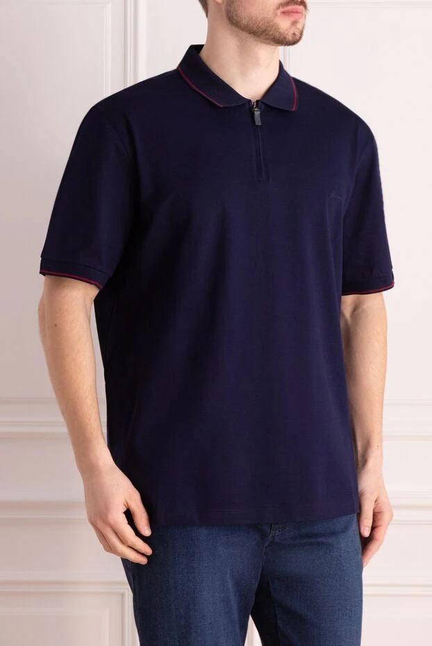 Zilli man blue cotton polo for men 164954 - photo 3