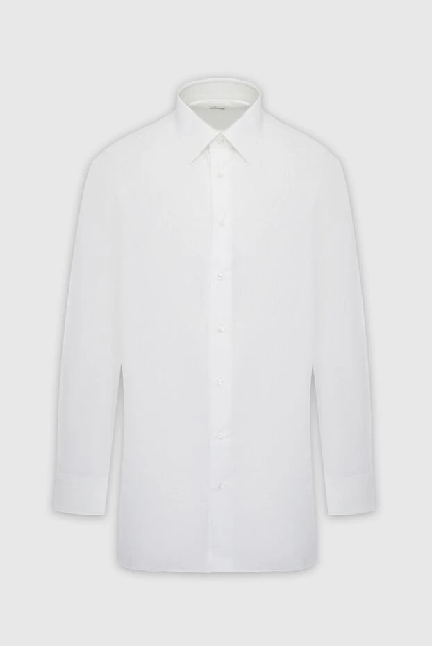 Brioni мужские сорочка из хлопка белая мужская купить с ценами и фото 164769 - фото 1