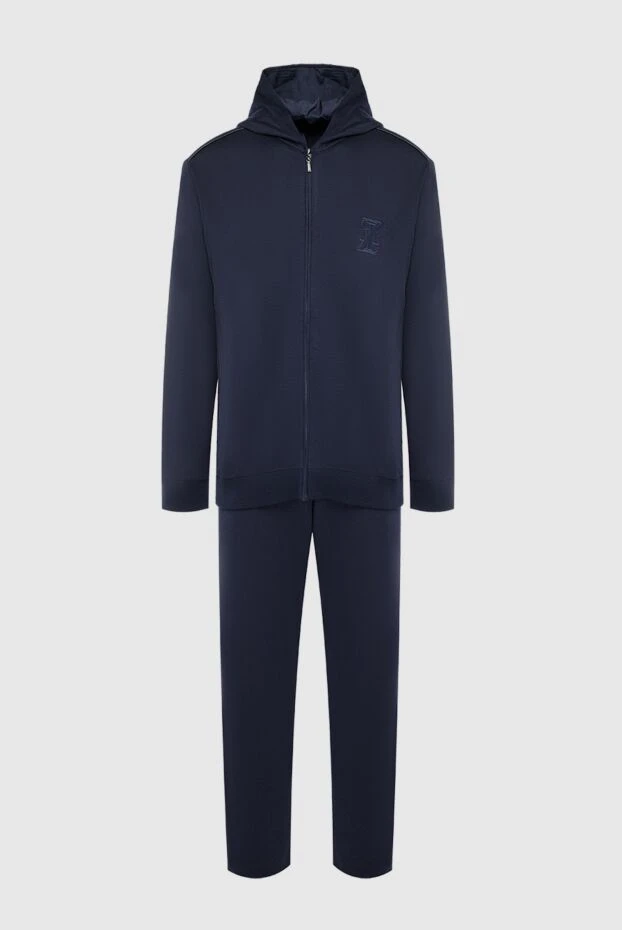 Zilli man men's sports suit made of cotton, polyamide, cashmere and silk, blue 164774 - photo 1