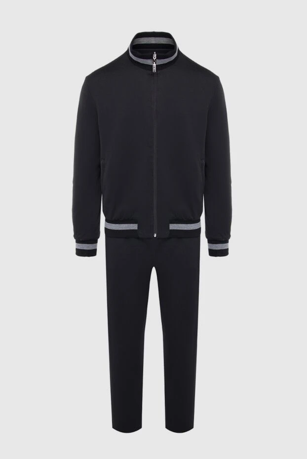 Zilli men's sports suit made of cotton, polyamide, cashmere and silk black 164776 - photo 1