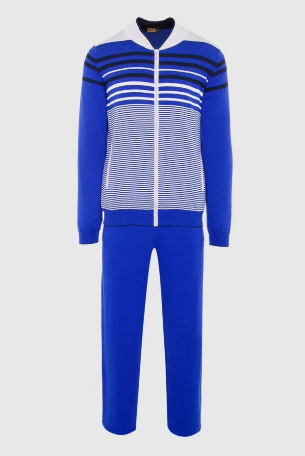 Zilli sports suit for men made of cotton and silk blue 164784 - photo 1