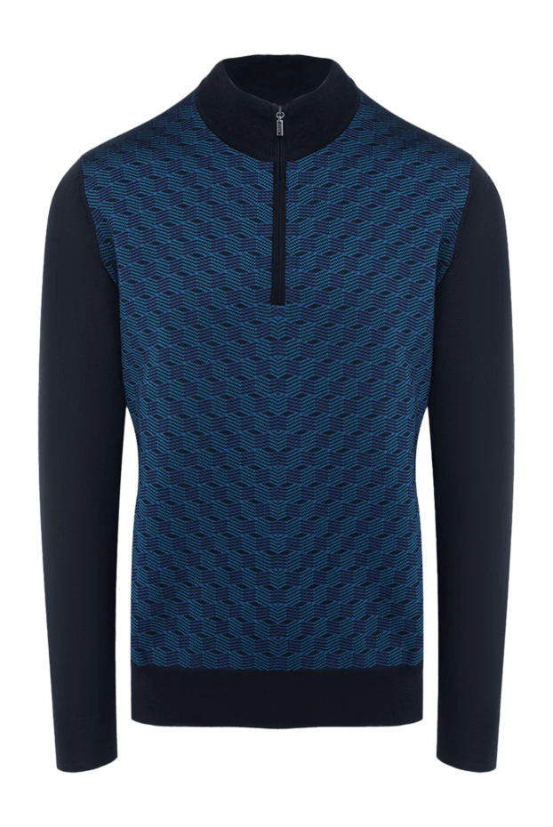 Zilli man troyer made of cashmere and silk blue for men buy with prices and photos 164790 - photo 1