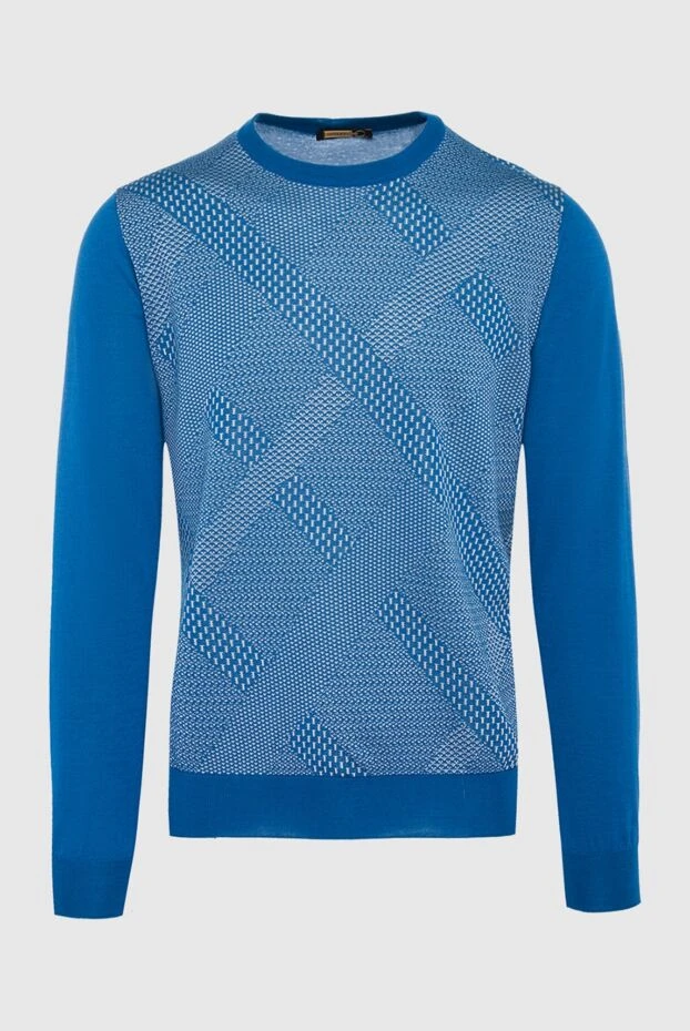 Zilli man cashmere and silk jumper blue for men buy with prices and photos 164792 - photo 1