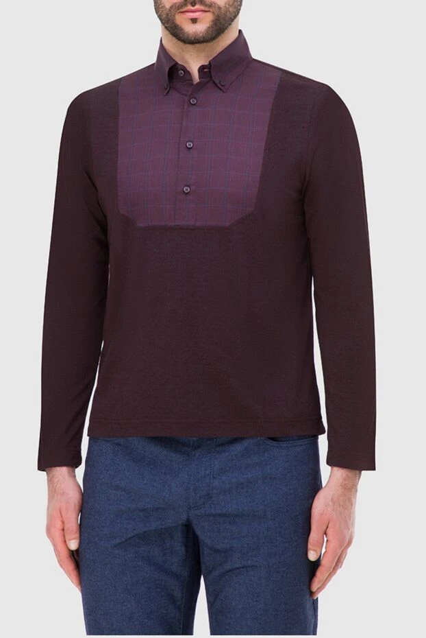 Zilli man cashmere, silk and wool jumper brown for men buy with prices and photos 164793 - photo 2