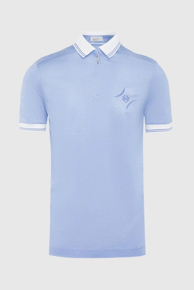 Zilli man blue cotton polo for men buy with prices and photos 164794 - photo 1
