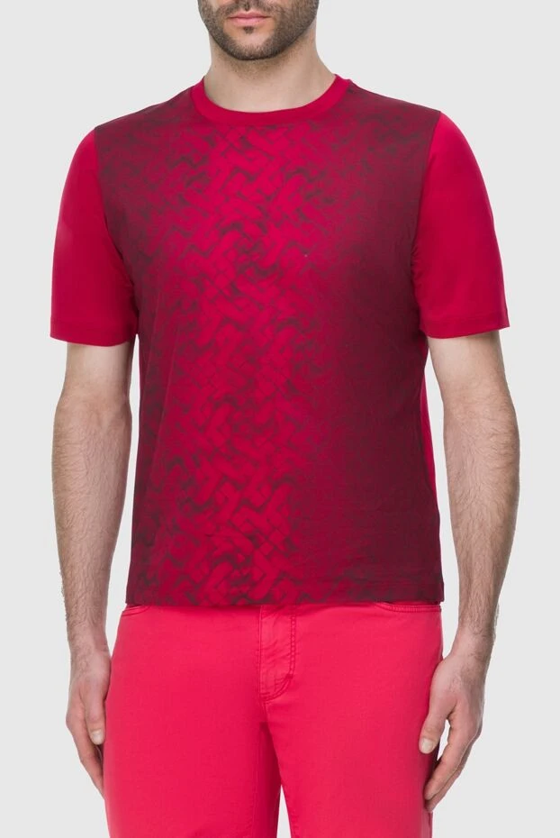 Zilli мужские футболка из хлопка красная мужская купить с ценами и фото 164825 - фото 2