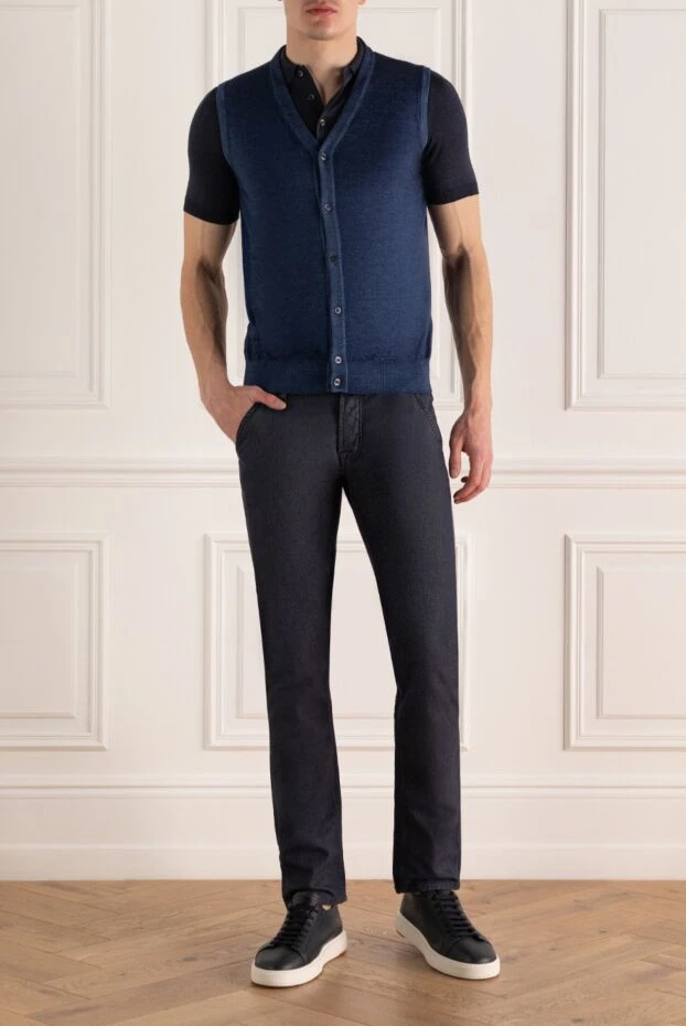 Zilli man men's blue vest buy with prices and photos 164852 - photo 2