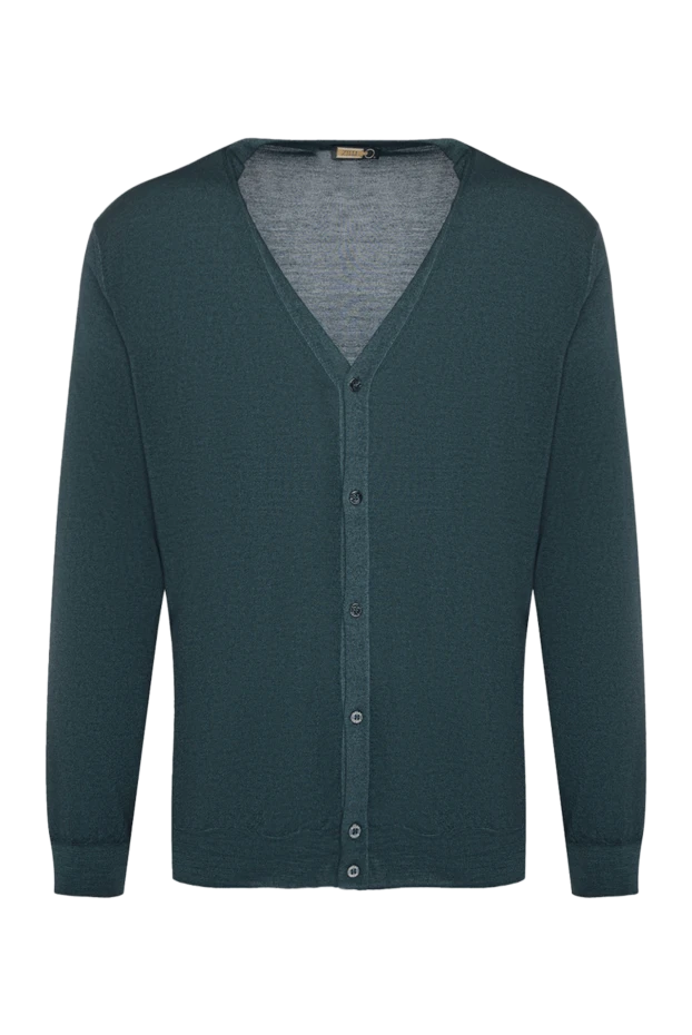 Zilli man men's cashmere and silk cardigan green buy with prices and photos 164853 - photo 1