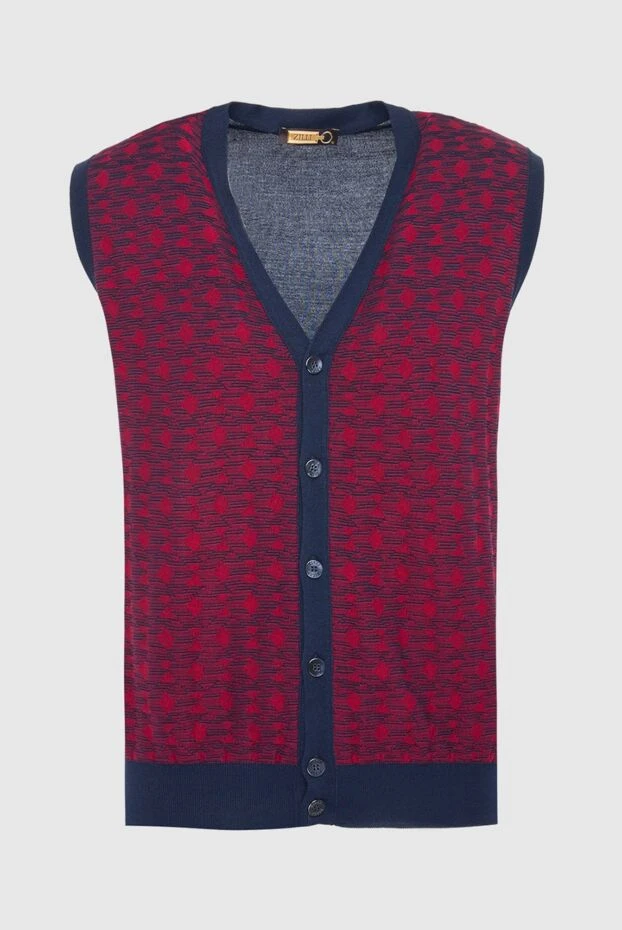 Zilli man men's vest made of cotton and silk red buy with prices and photos 164858 - photo 1