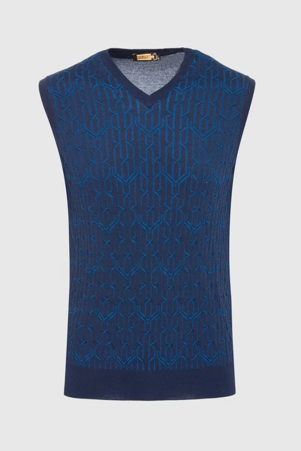 Zilli man men's vest made of cotton and silk blue buy with prices and photos 164879 - photo 1