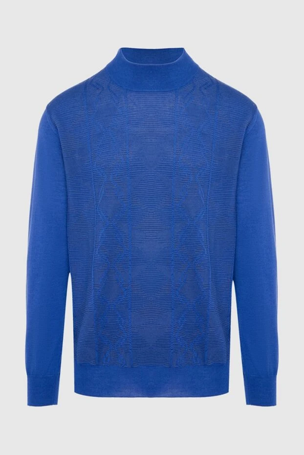 Zilli man cashmere and silk jumper blue for men 164885 - photo 1