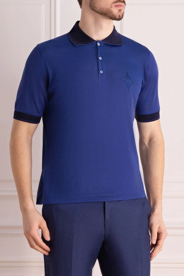 Zilli man blue cotton polo for men 164954 - photo 3