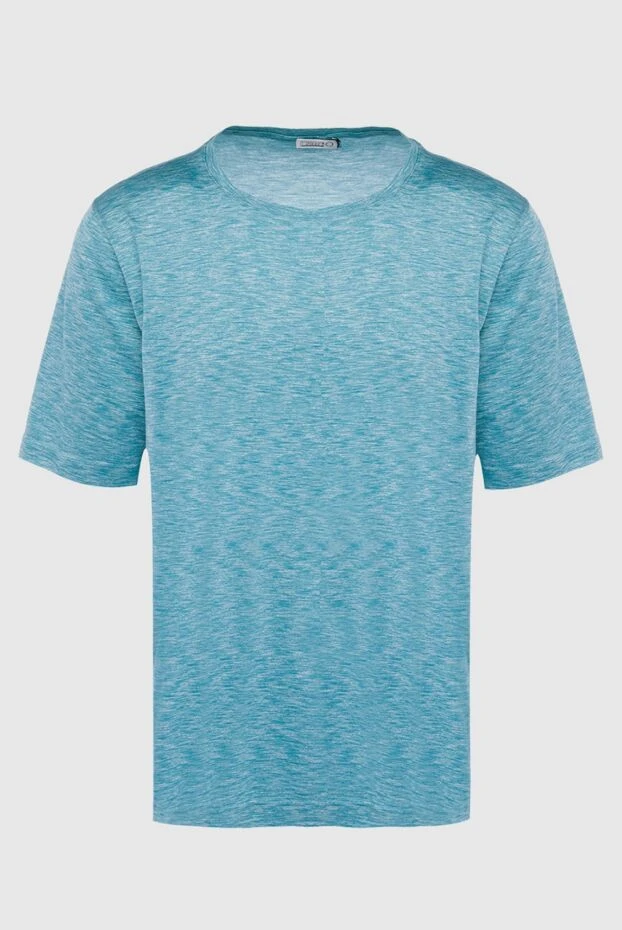 Zilli мужские футболка из шелка голубая мужская купить с ценами и фото 164926 - фото 1